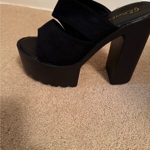 Women's Black Platform Heels